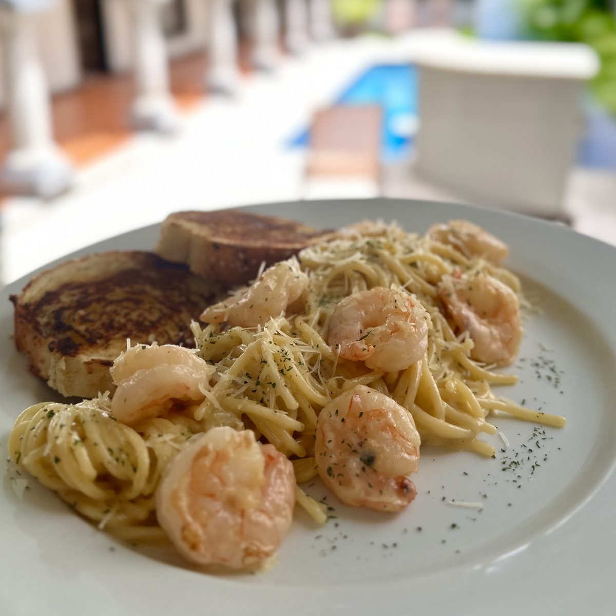 Pasta con Camarones